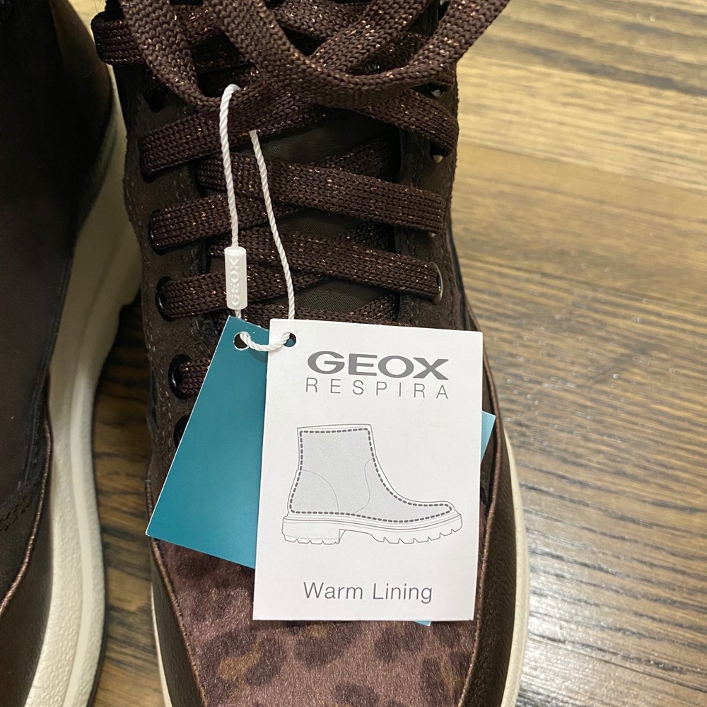 GEOX Backsie Waterproof Faux Fur Sneaker Boot - Picture 4 of 9